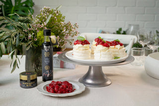Balsamic Strawberry Pavlovas
