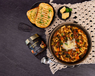 Black Garlic Minestrone Soup